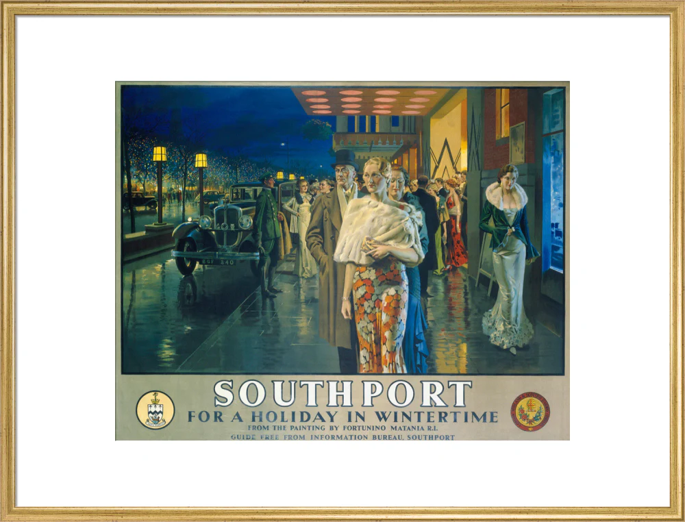 'Southport, For a Holiday In Wintertime', LMS poster, 1925. - Image 58