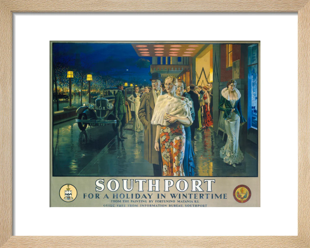 'Southport, For a Holiday In Wintertime', LMS poster, 1925. - Image 6