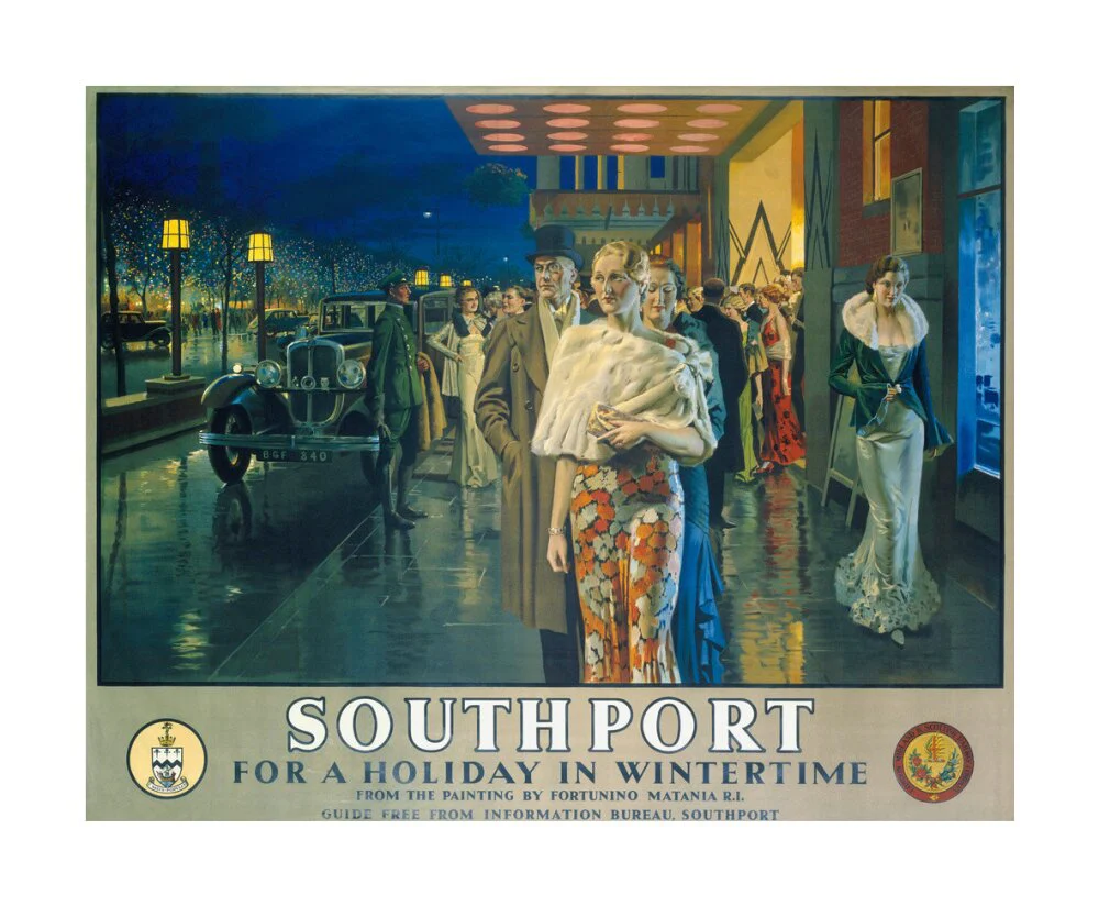 'Southport, For a Holiday In Wintertime', LMS poster, 1925. - Image 62
