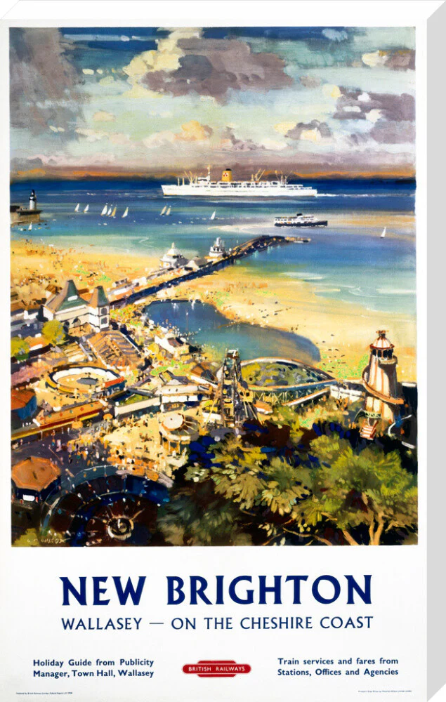 'New Brighton', BR (LMR) poster, c 1950s. - Image 34