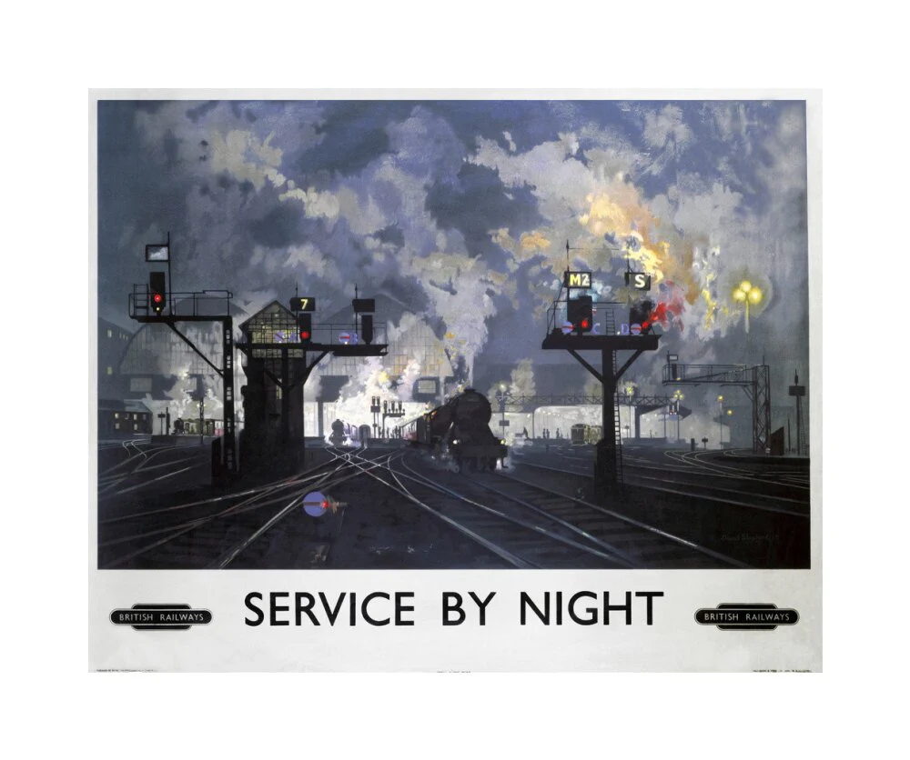 'Service by Night', BR poster, 1955. - Image 28