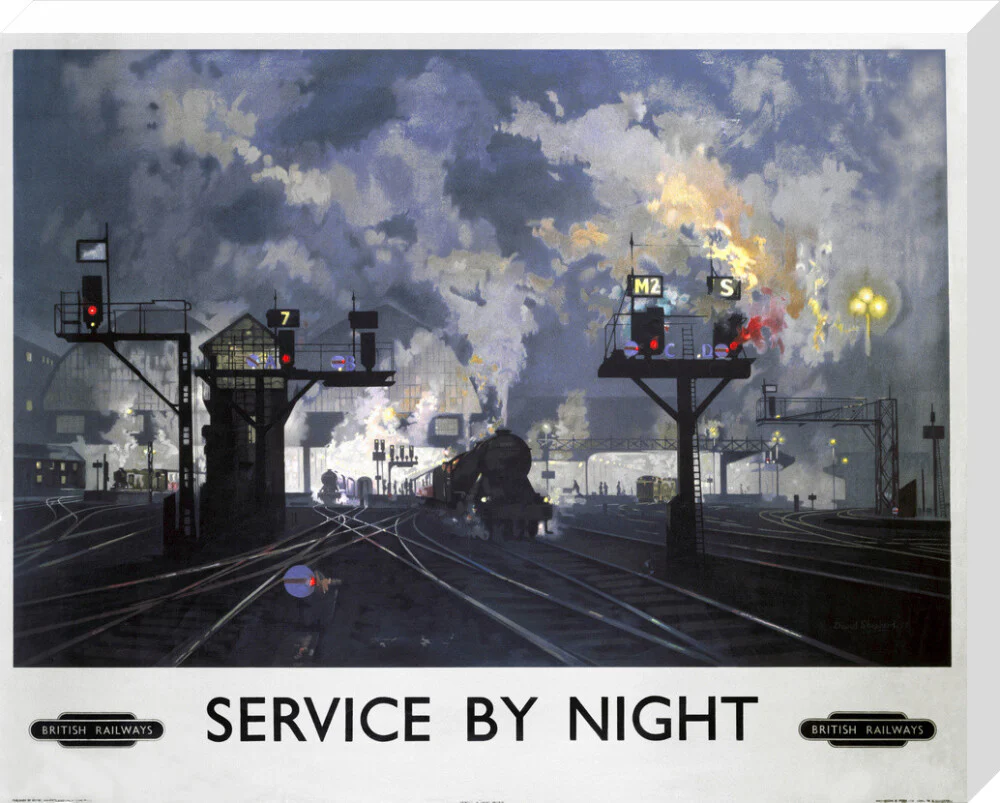 'Service by Night', BR poster, 1955. - Image 33