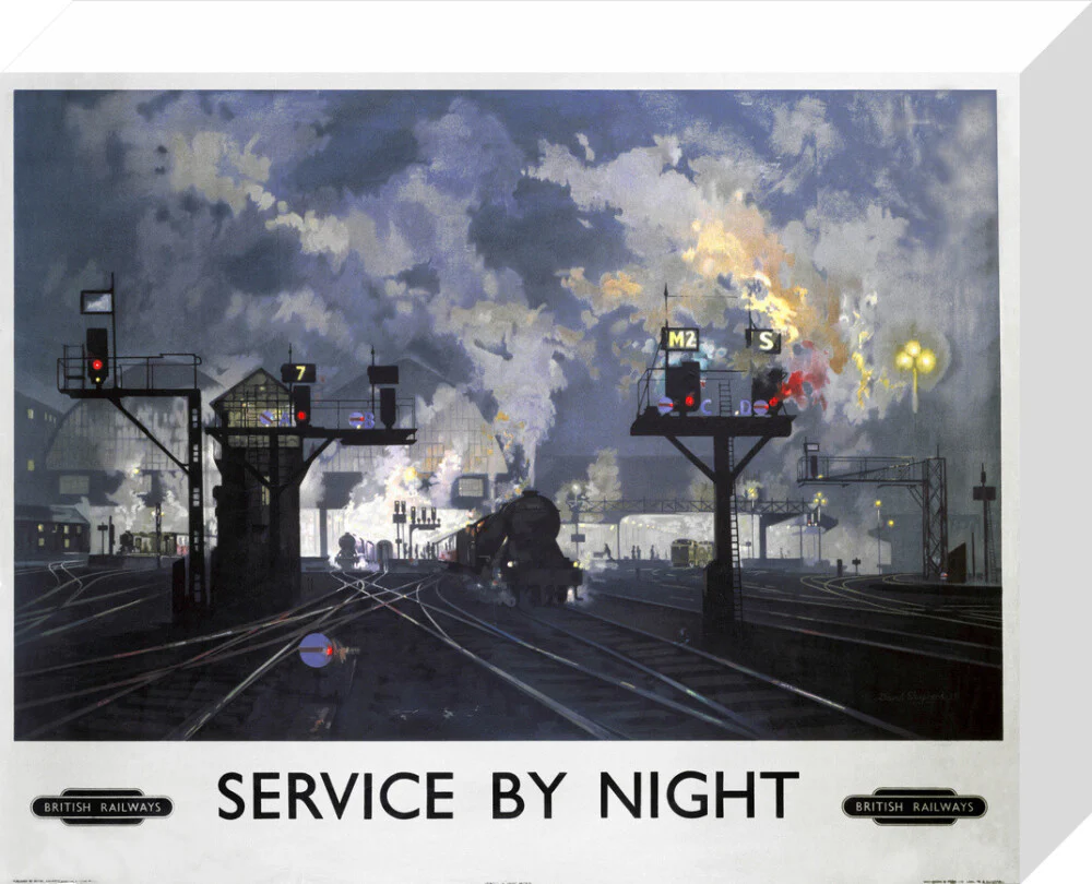 'Service by Night', BR poster, 1955. - Image 64