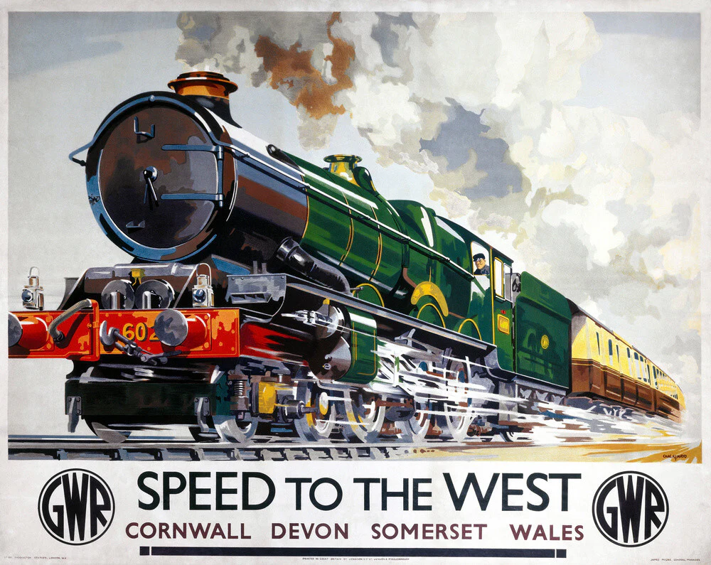 'Speed to the West', GWR poster, 1939.