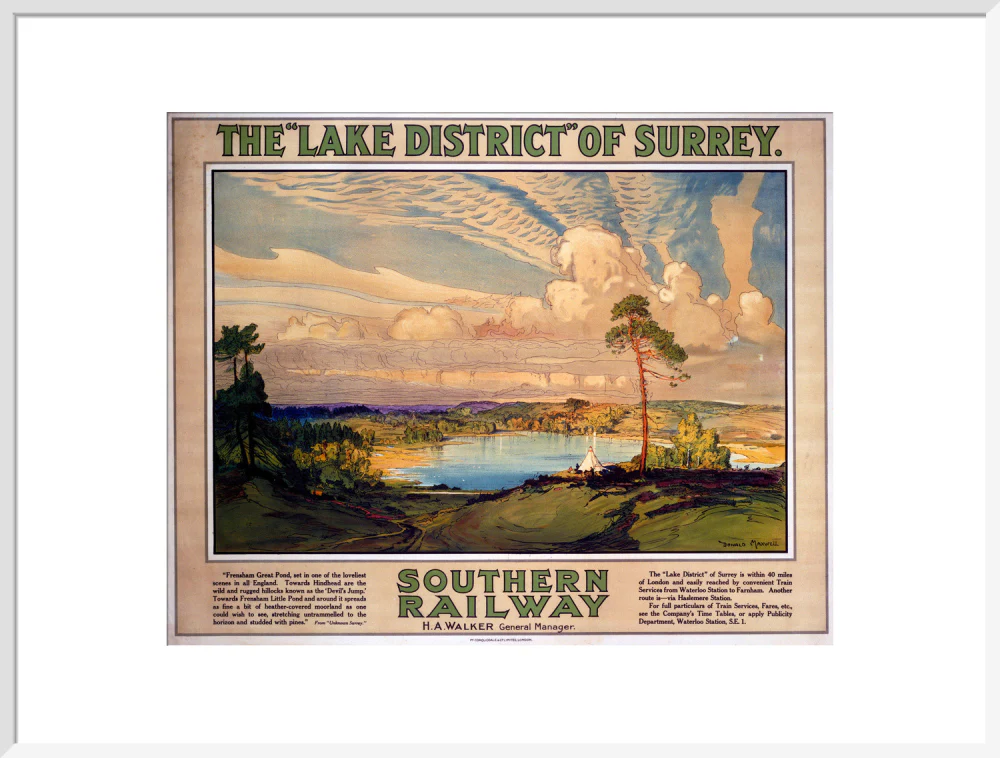 'The Lake District of Surrey', SR poster, 1923-1947. - Image 24