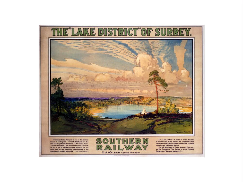 'The Lake District of Surrey', SR poster, 1923-1947. - Image 55