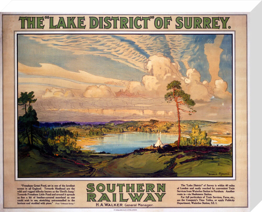 'The Lake District of Surrey', SR poster, 1923-1947. - Image 65