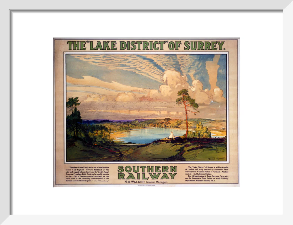 'The Lake District of Surrey', SR poster, 1923-1947. - Image 9