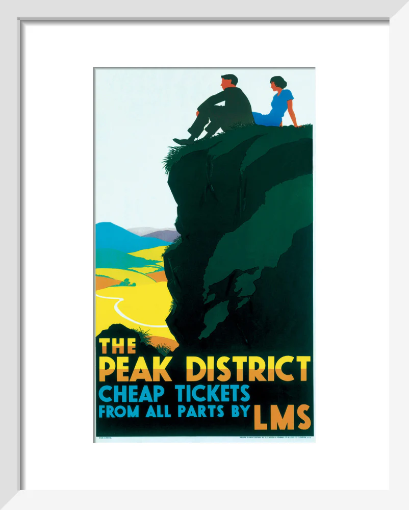 'The Peak District', LMS poster, c 1935. - Image 4