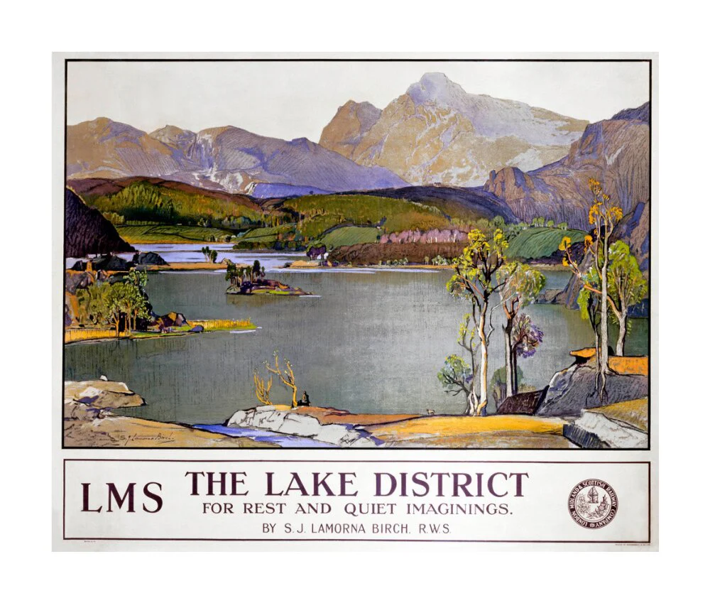 'The Lake District - for rest and quiet imaginings'. LMS poster, 1923-1947. - Image 29