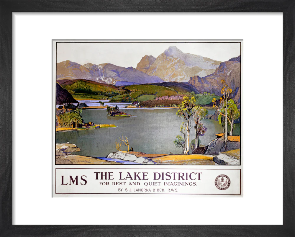 'The Lake District - for rest and quiet imaginings'. LMS poster, 1923-1947. - Image 3