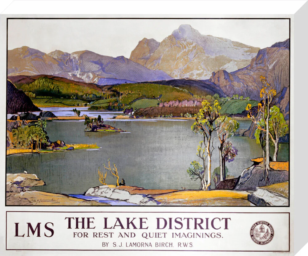 'The Lake District - for rest and quiet imaginings'. LMS poster, 1923-1947. - Image 65