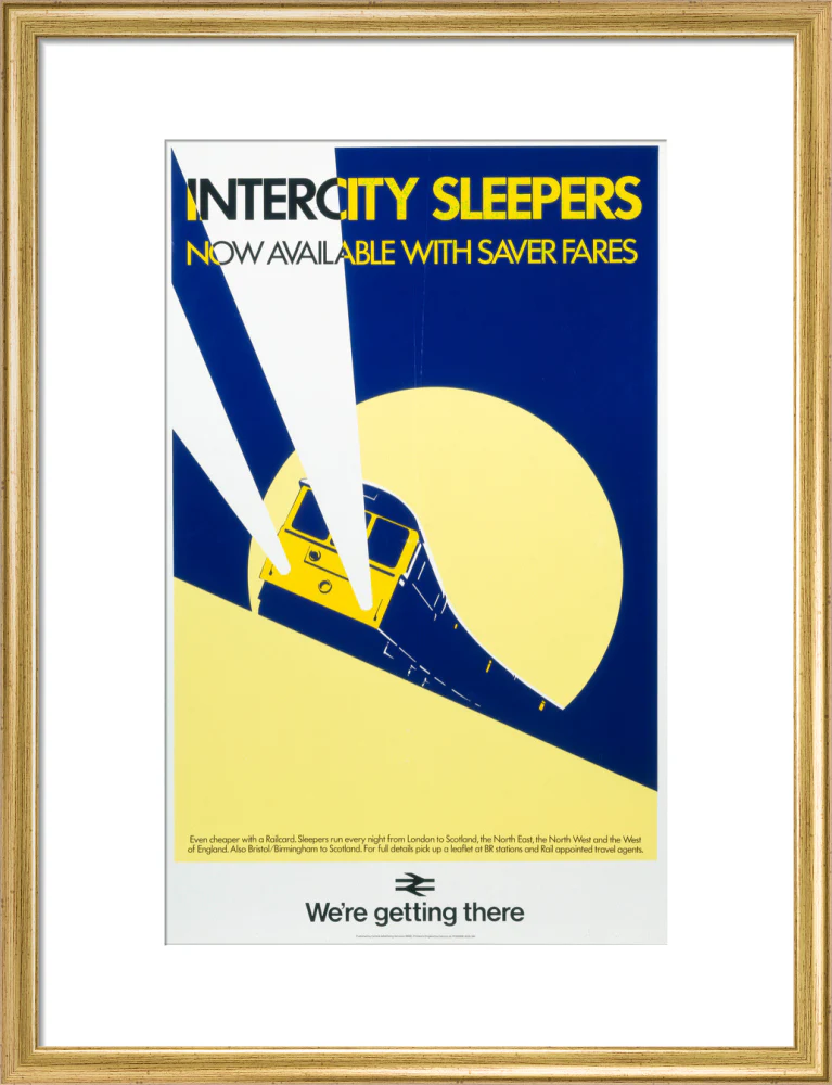 'Intercity Sleepers - Now Available with Saver Fares', BR(CAS) poster, 1986. - Image 15