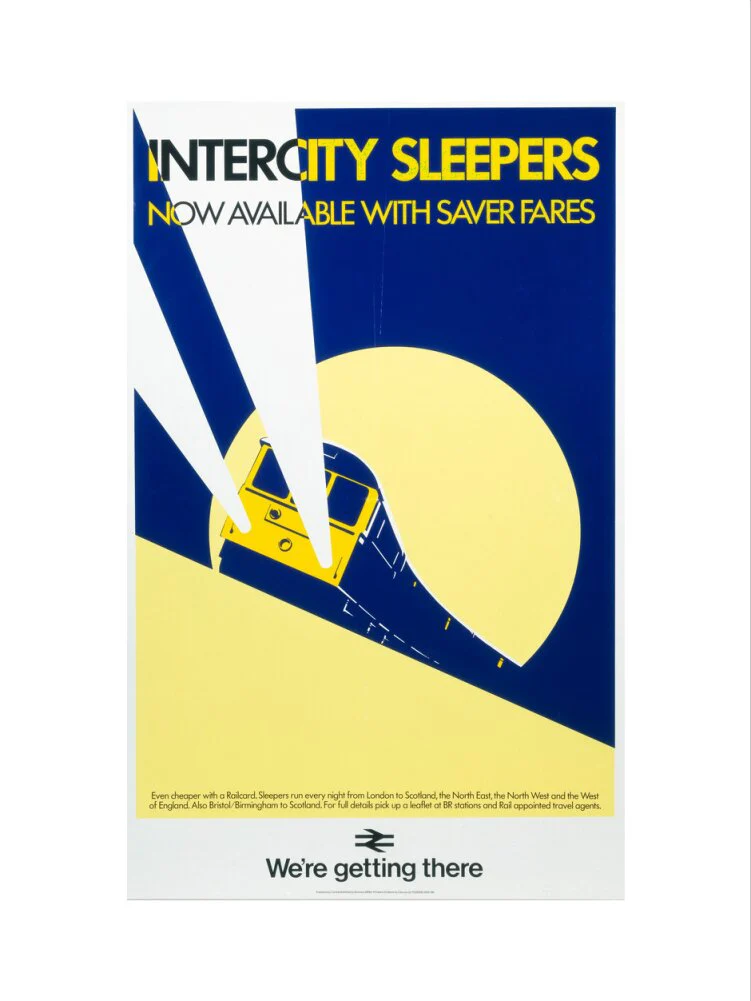'Intercity Sleepers - Now Available with Saver Fares', BR(CAS) poster, 1986. - Image 45