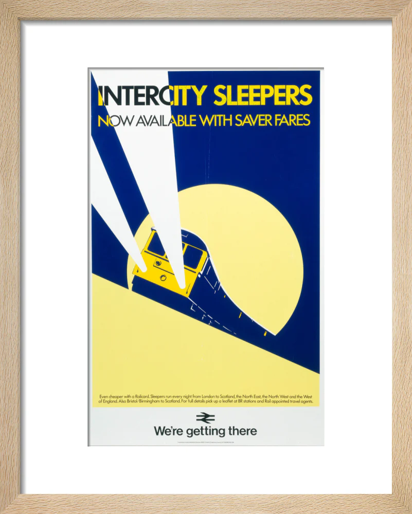 'Intercity Sleepers - Now Available with Saver Fares', BR(CAS) poster, 1986. - Image 6