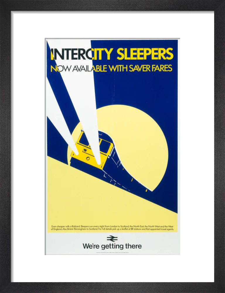 'Intercity Sleepers - Now Available with Saver Fares', BR(CAS) poster, 1986. - Image 8