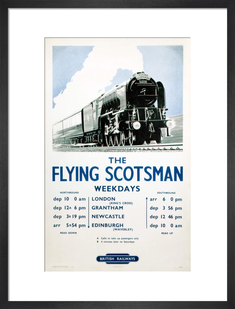 'The Flying Scotsman', BR poster, 1950. - Image 13
