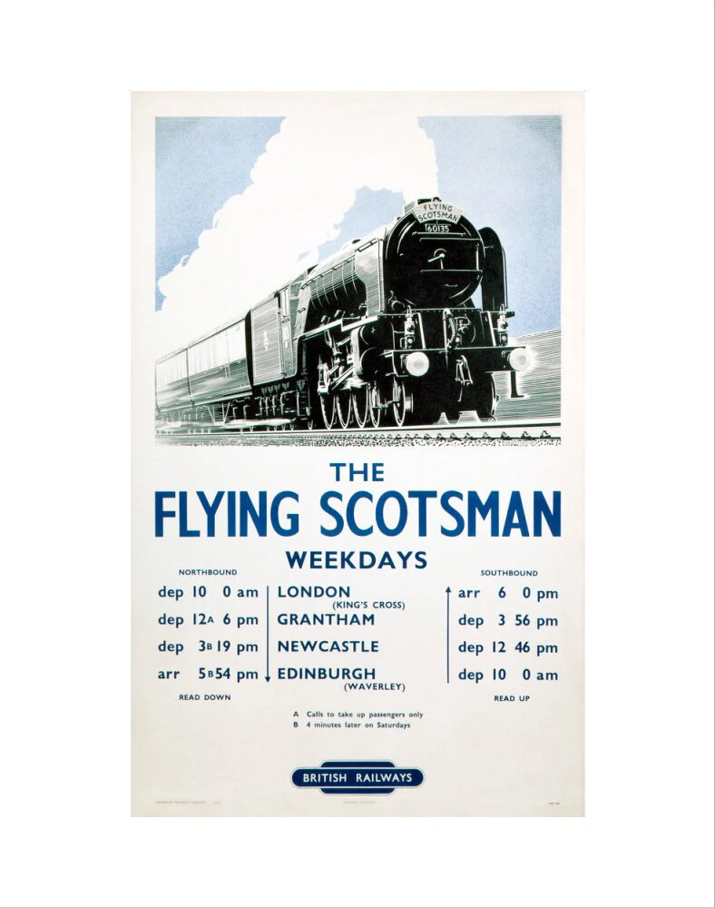 'The Flying Scotsman', BR poster, 1950. - Image 2