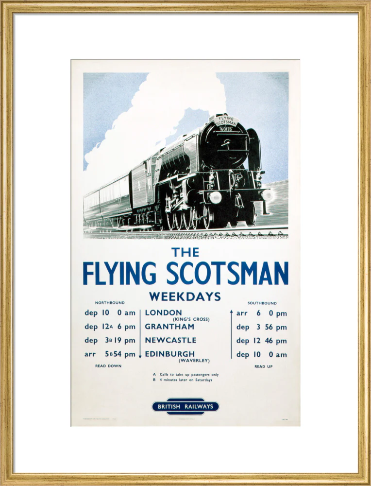 'The Flying Scotsman', BR poster, 1950. - Image 20