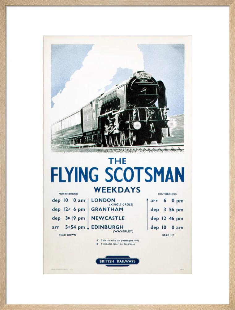 'The Flying Scotsman', BR poster, 1950. - Image 21
