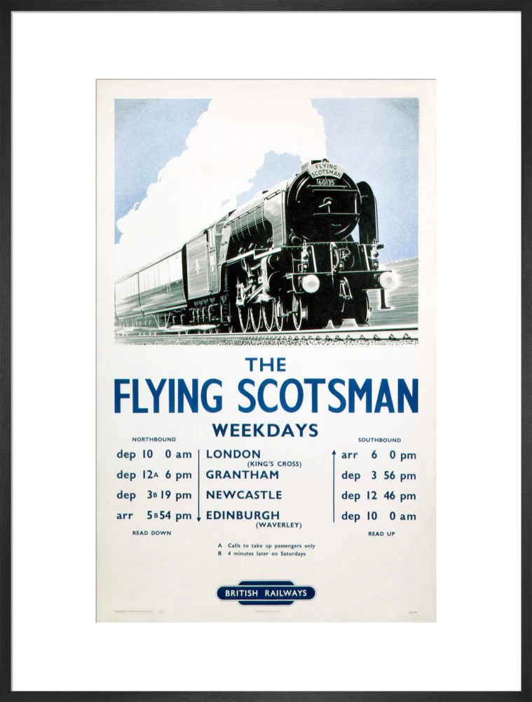 'The Flying Scotsman', BR poster, 1950. - Image 23