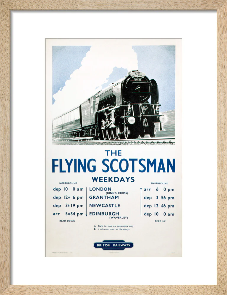 'The Flying Scotsman', BR poster, 1950. - Image 44