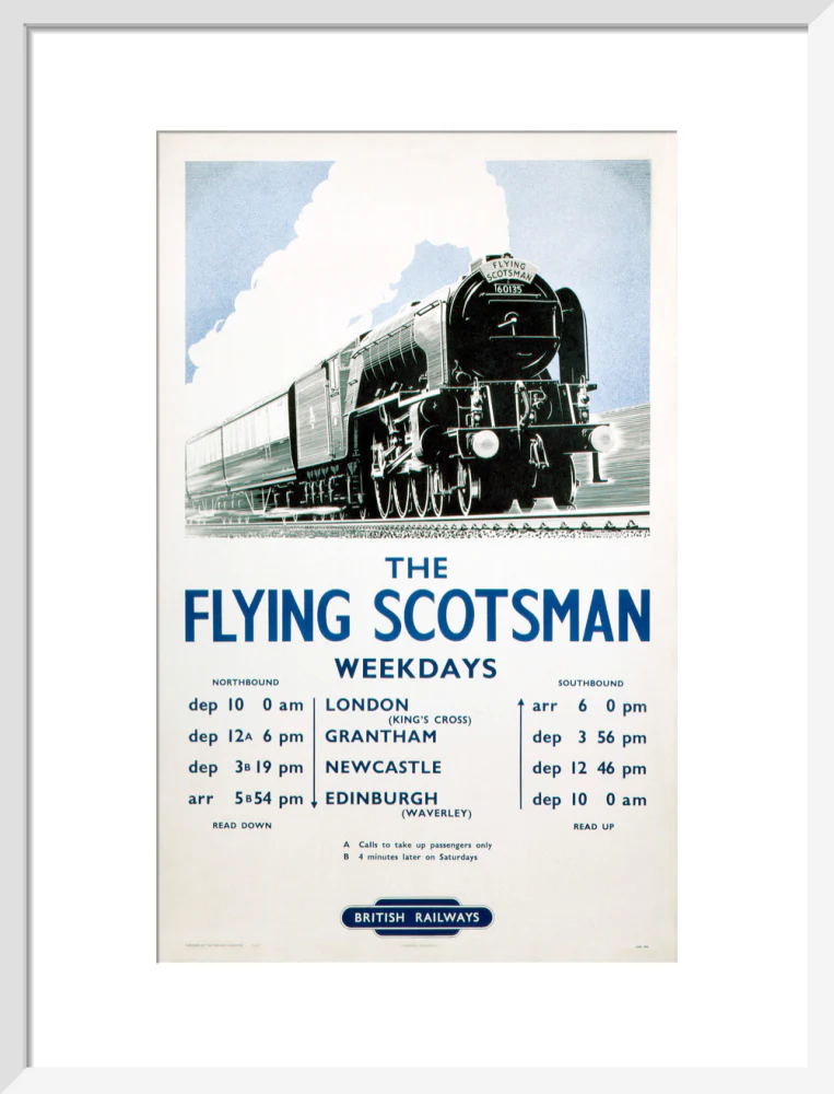 'The Flying Scotsman', BR poster, 1950. - Image 47