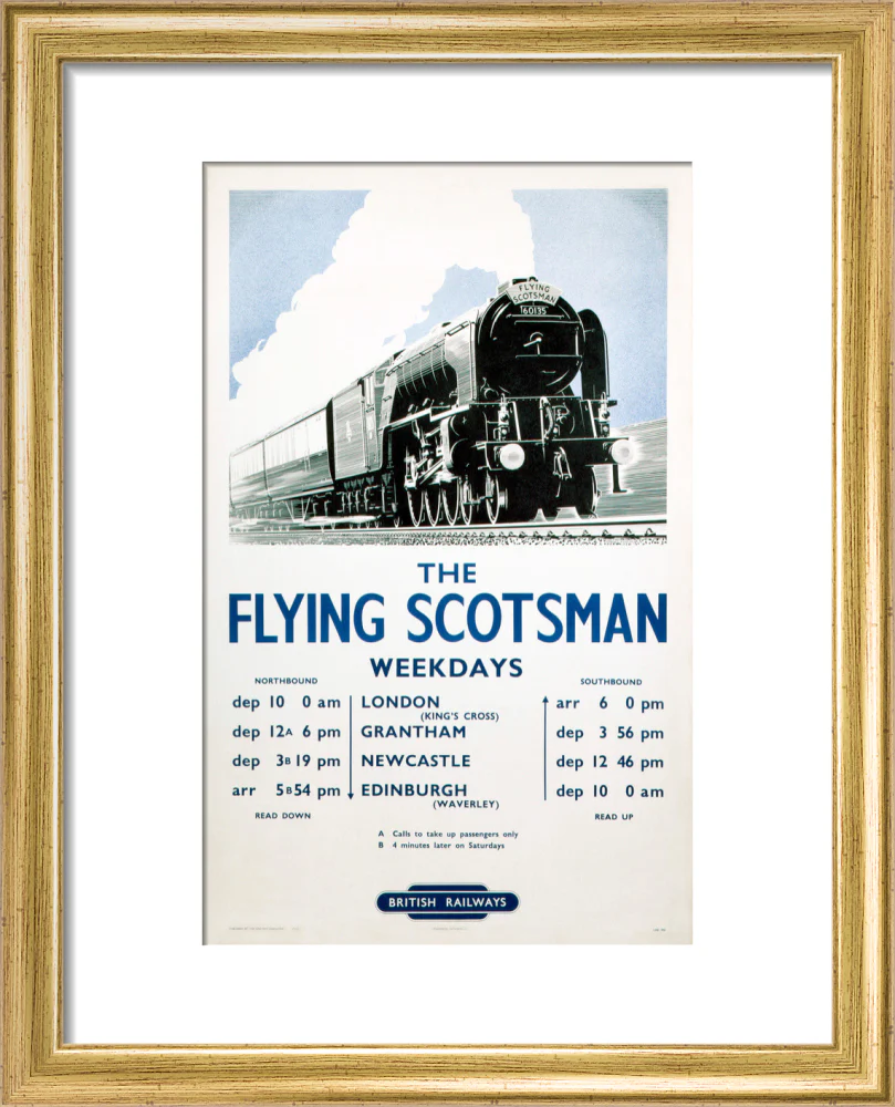 'The Flying Scotsman', BR poster, 1950. - Image 5