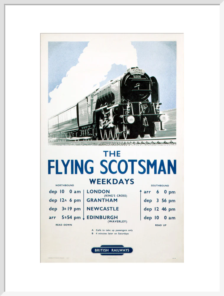 'The Flying Scotsman', BR poster, 1950. - Image 57