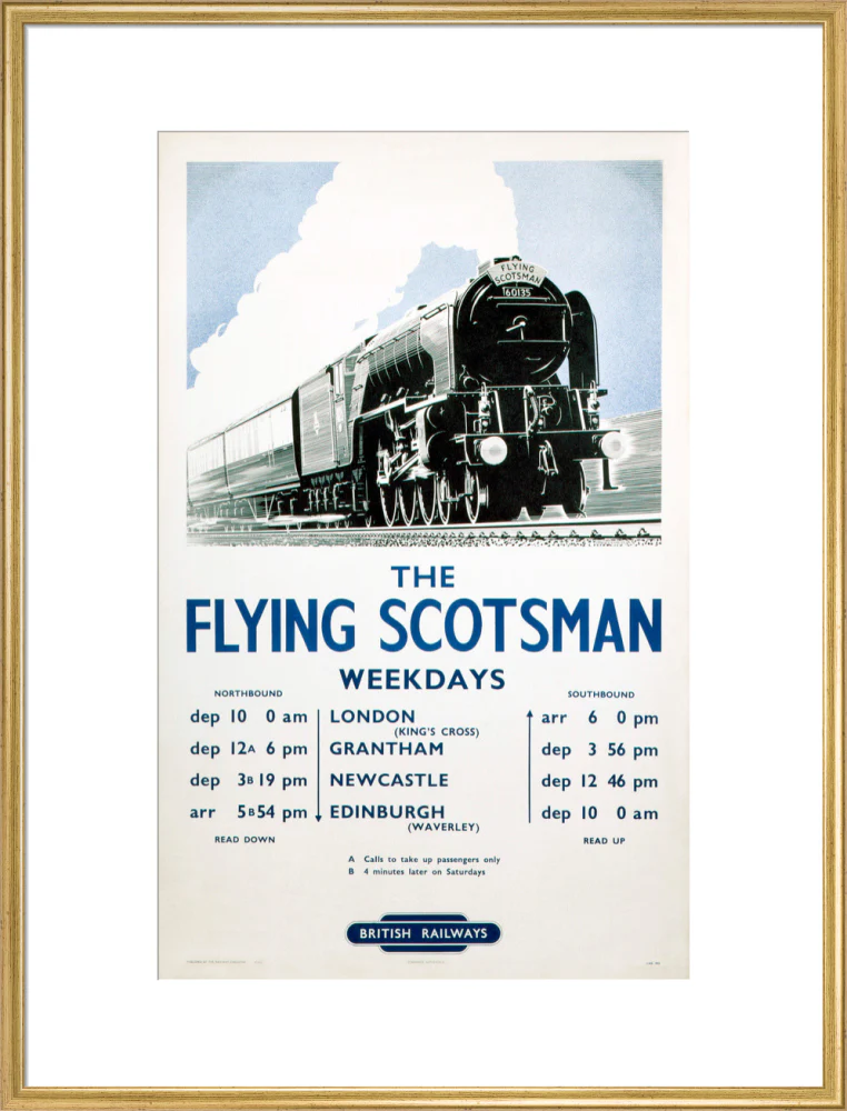 'The Flying Scotsman', BR poster, 1950. - Image 58