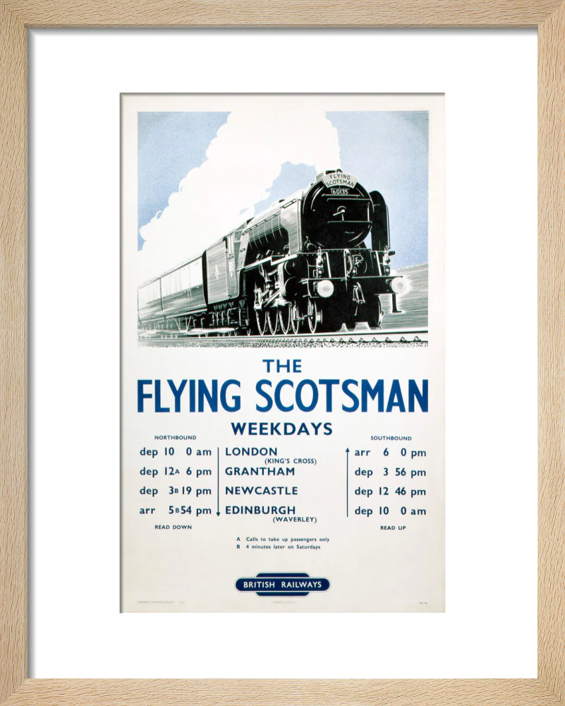 'The Flying Scotsman', BR poster, 1950. - Image 6