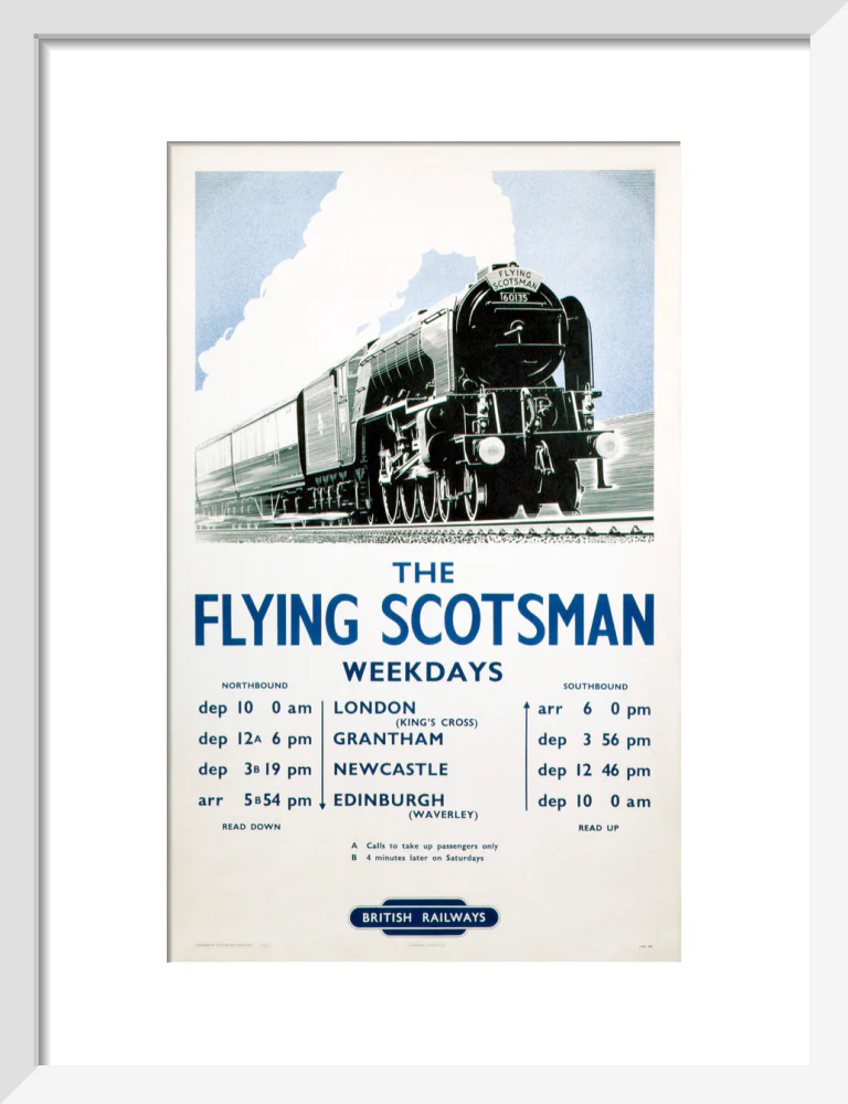 'The Flying Scotsman', BR poster, 1950. - Image 9