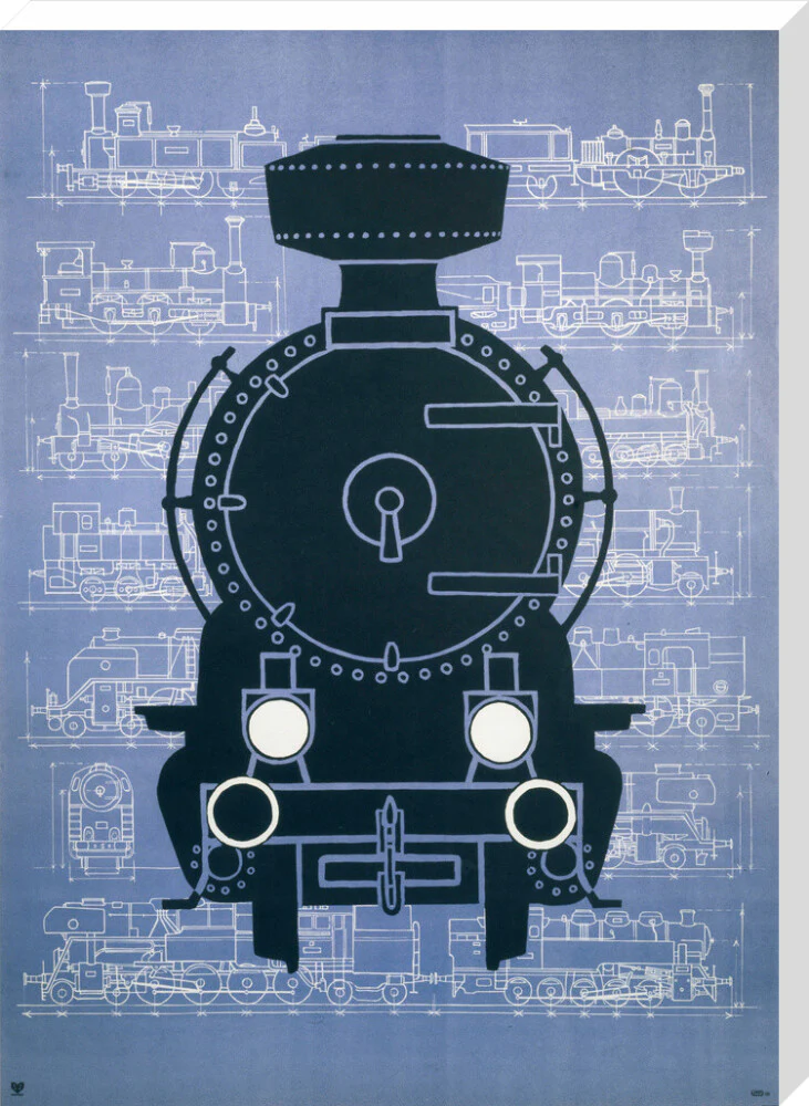 Steam locomotive, poster. - Image 34