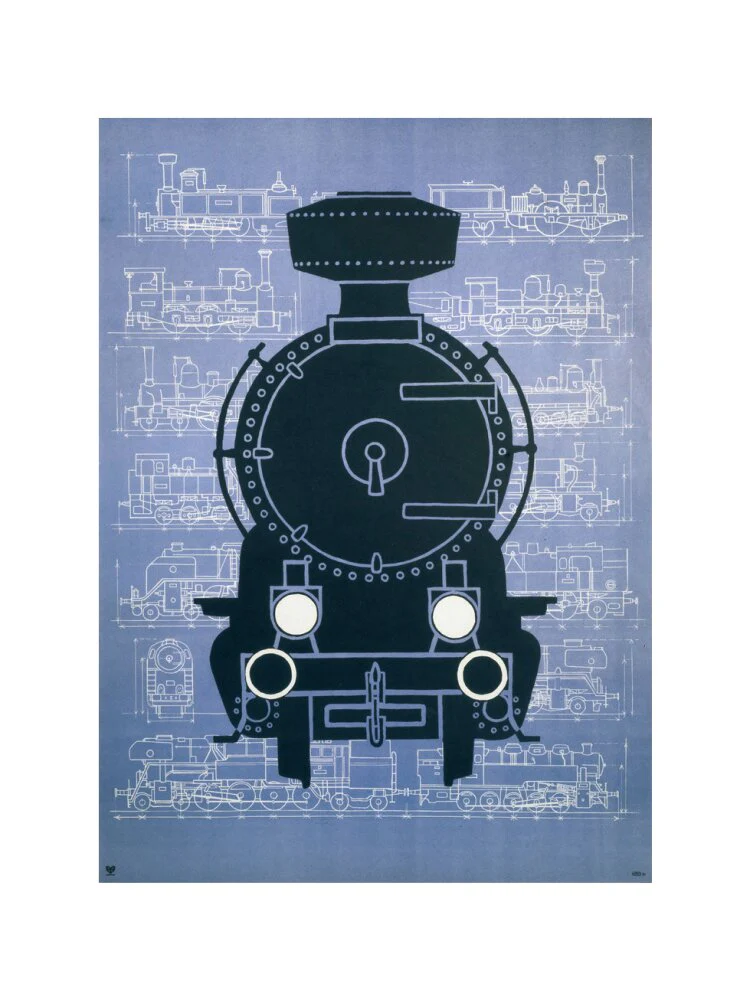 Steam locomotive, poster. - Image 50