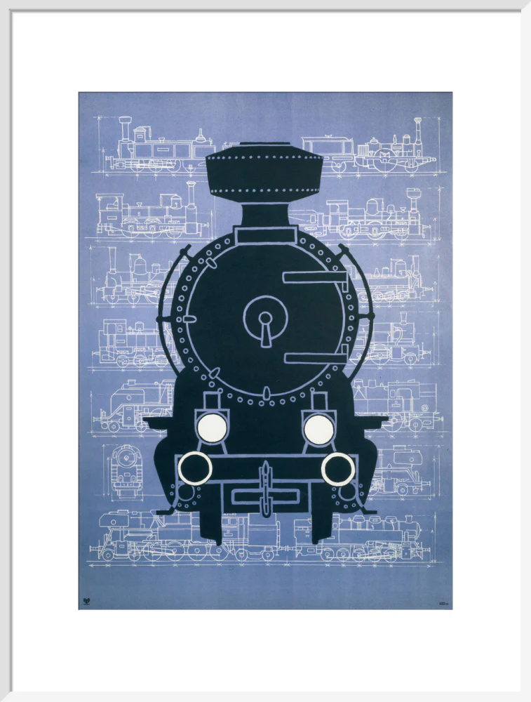 Steam locomotive, poster. - Image 57