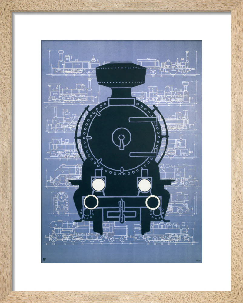 Steam locomotive, poster. - Image 6