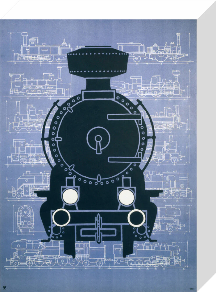 Steam locomotive, poster. - Image 64