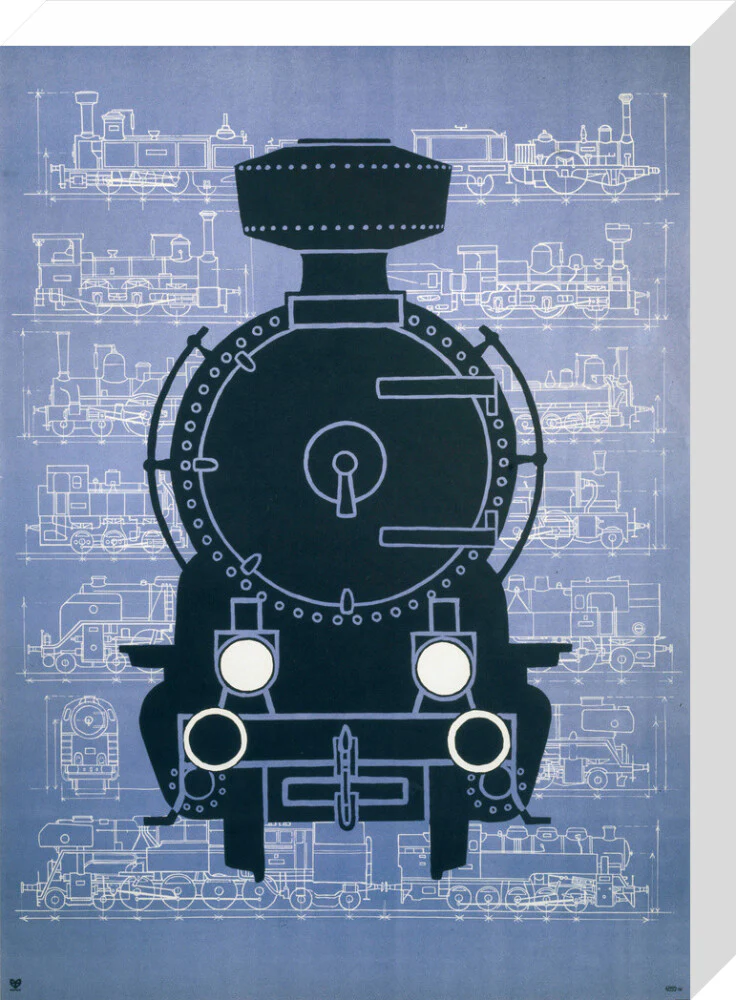 Steam locomotive, poster. - Image 65