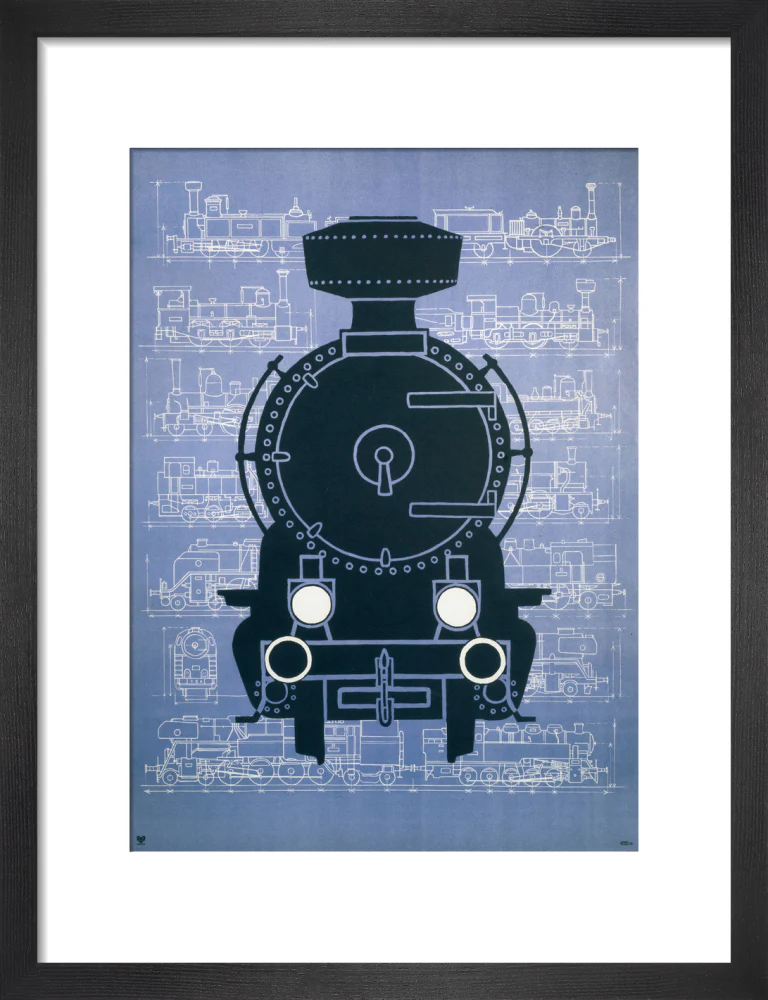 Steam locomotive, poster. - Image 8