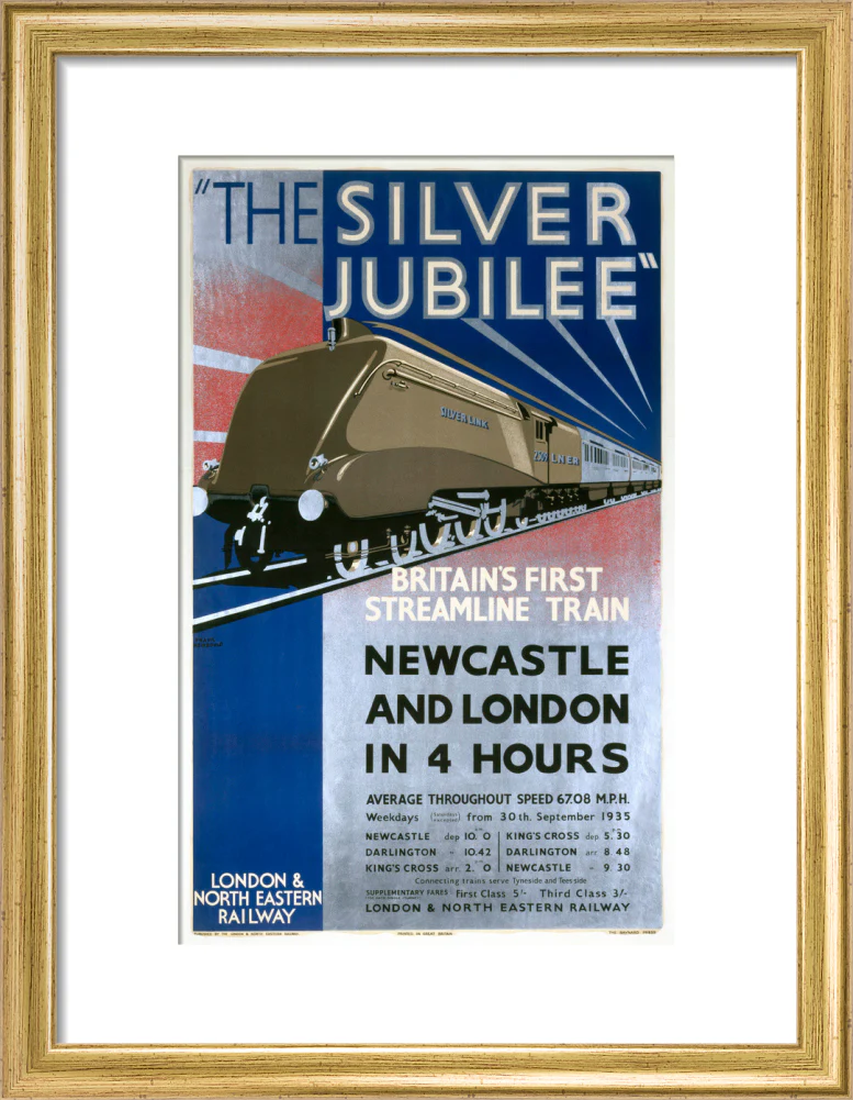'The Silver Jubilee, Britain's First Streamline Train', LNER poster, 1935. - Image 10