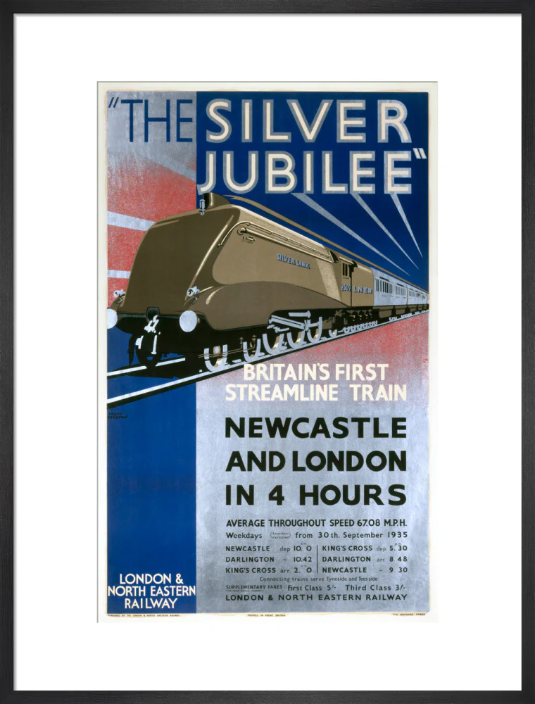'The Silver Jubilee, Britain's First Streamline Train', LNER poster, 1935. - Image 18