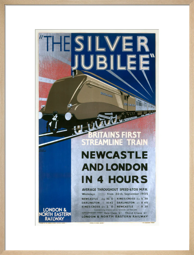 'The Silver Jubilee, Britain's First Streamline Train', LNER poster, 1935. - Image 21