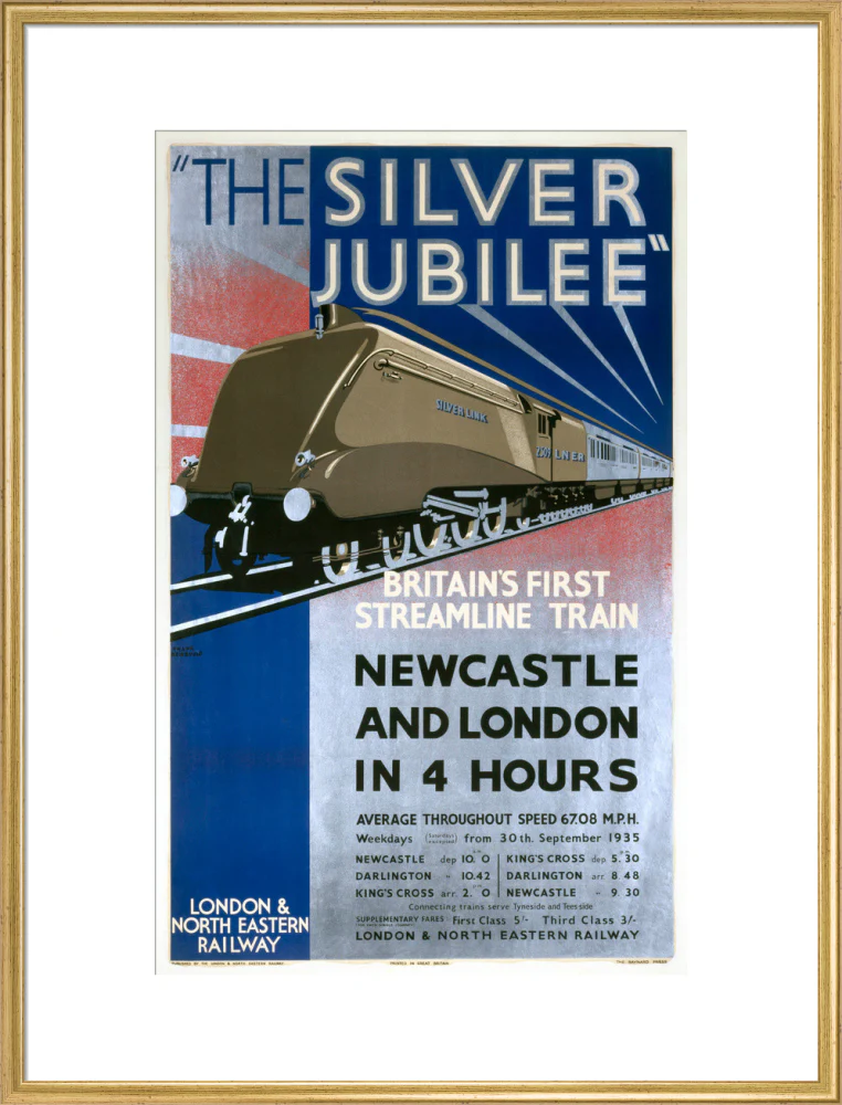 'The Silver Jubilee, Britain's First Streamline Train', LNER poster, 1935. - Image 25