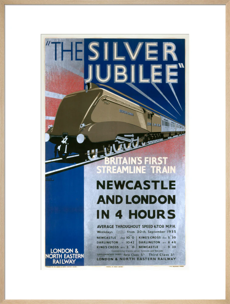 'The Silver Jubilee, Britain's First Streamline Train', LNER poster, 1935. - Image 26