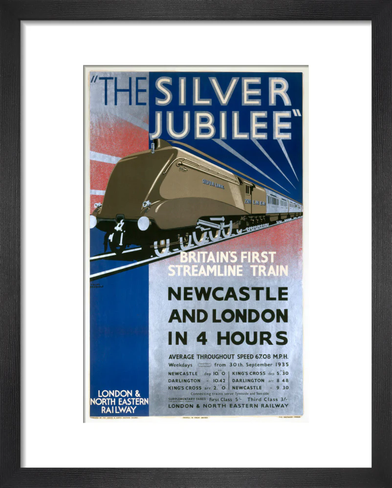 'The Silver Jubilee, Britain's First Streamline Train', LNER poster, 1935. - Image 36