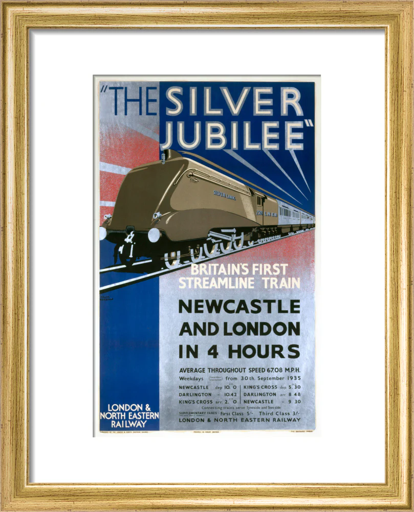 'The Silver Jubilee, Britain's First Streamline Train', LNER poster, 1935. - Image 38