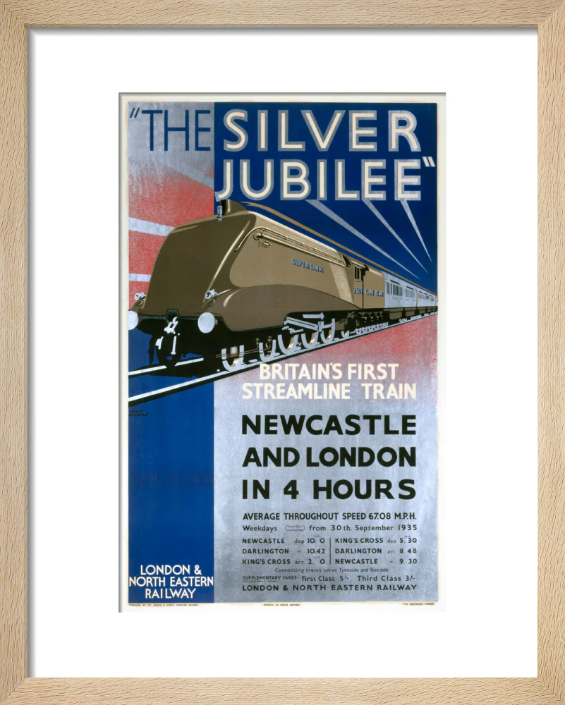 'The Silver Jubilee, Britain's First Streamline Train', LNER poster, 1935. - Image 39