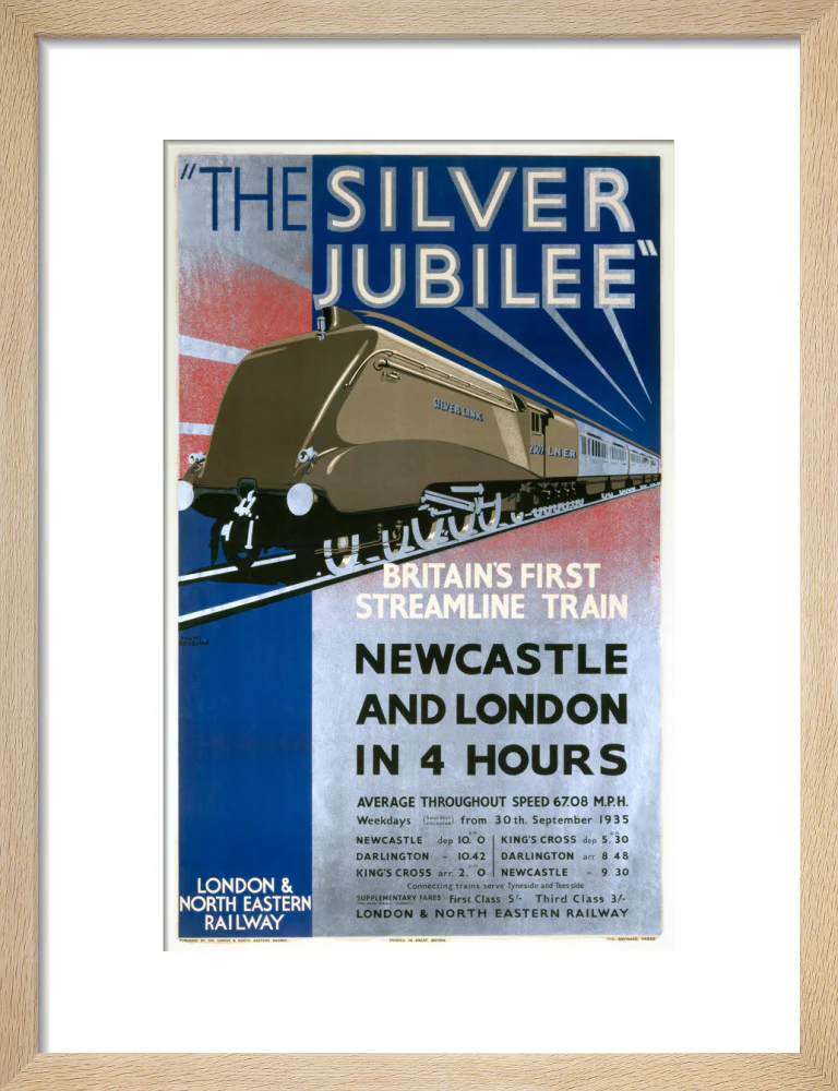 'The Silver Jubilee, Britain's First Streamline Train', LNER poster, 1935. - Image 44