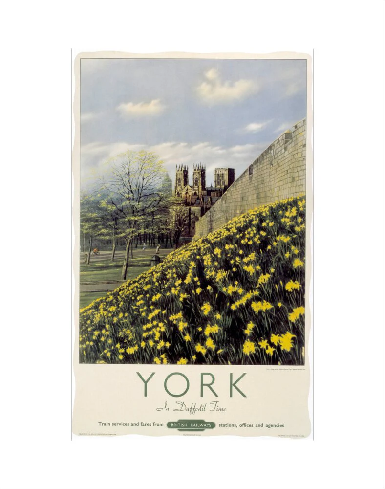 'York in Daffodil Time', BR poster, 1950. - Image 2
