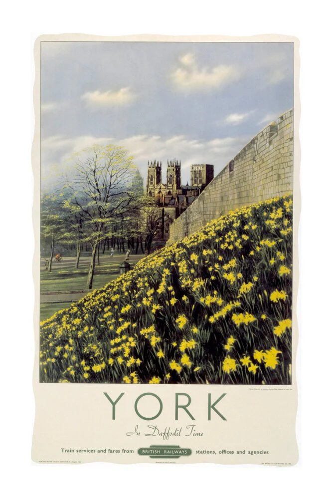 'York in Daffodil Time', BR poster, 1950. - Image 30